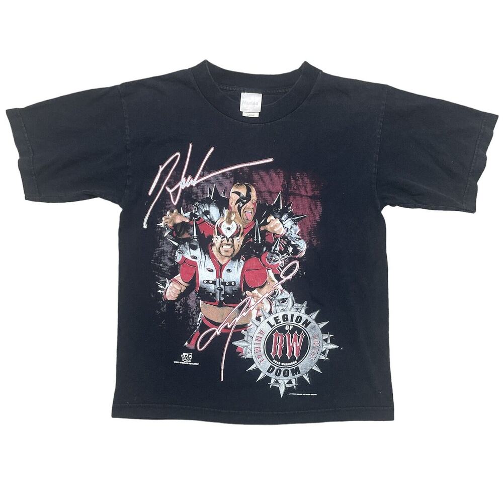 Vintage WWF Legion of Doom Hawk Animal Shirt Size Adult S Youth L